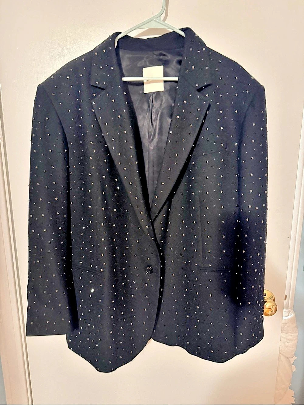 Sandro Embellished Black Blazer Size 2 Like New